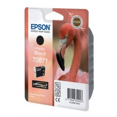 Картридж струйный Epson T0871 (C13T08714010) для аппарата Epson Stylus Photo R1900, черный фото