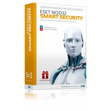 Коробка ESET NOD32 Smart Security (лицензия на 3 ПК на 1 год или продление на 20 месяцев) BOX
