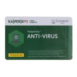 Карта продления подписки Kaspersky Anti-Virus 2016 Russian Edition. на 1 год 2 ПК, Renewal Card